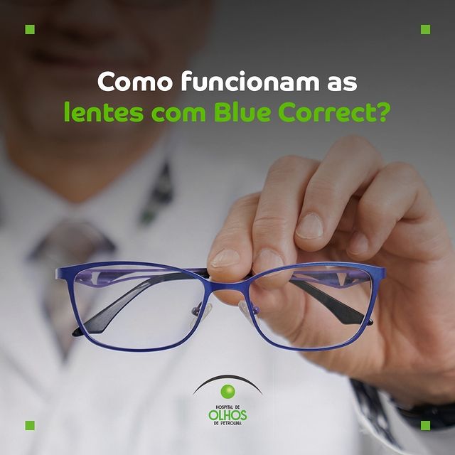 Como funcionam as lentes com Blue Correct