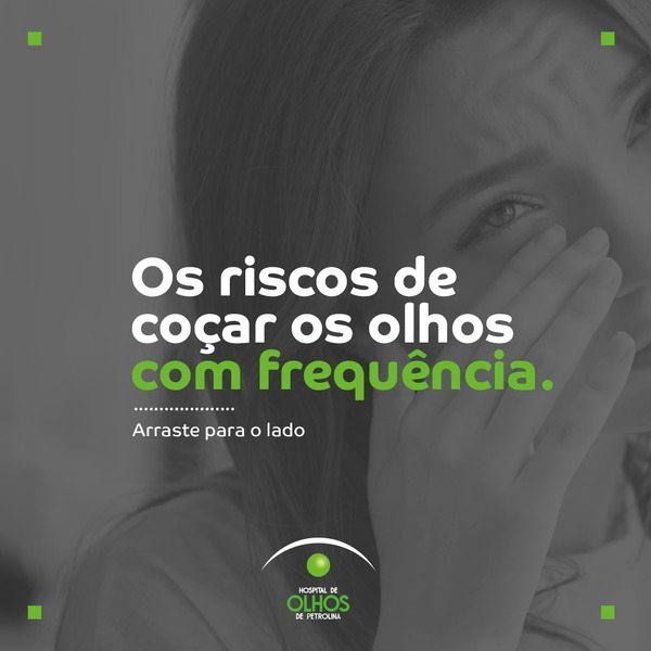 Riscos de coçar os olhos com frequência