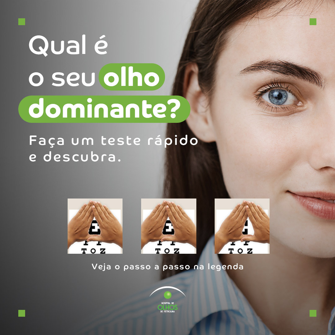 Qual é o seu olho dominante?