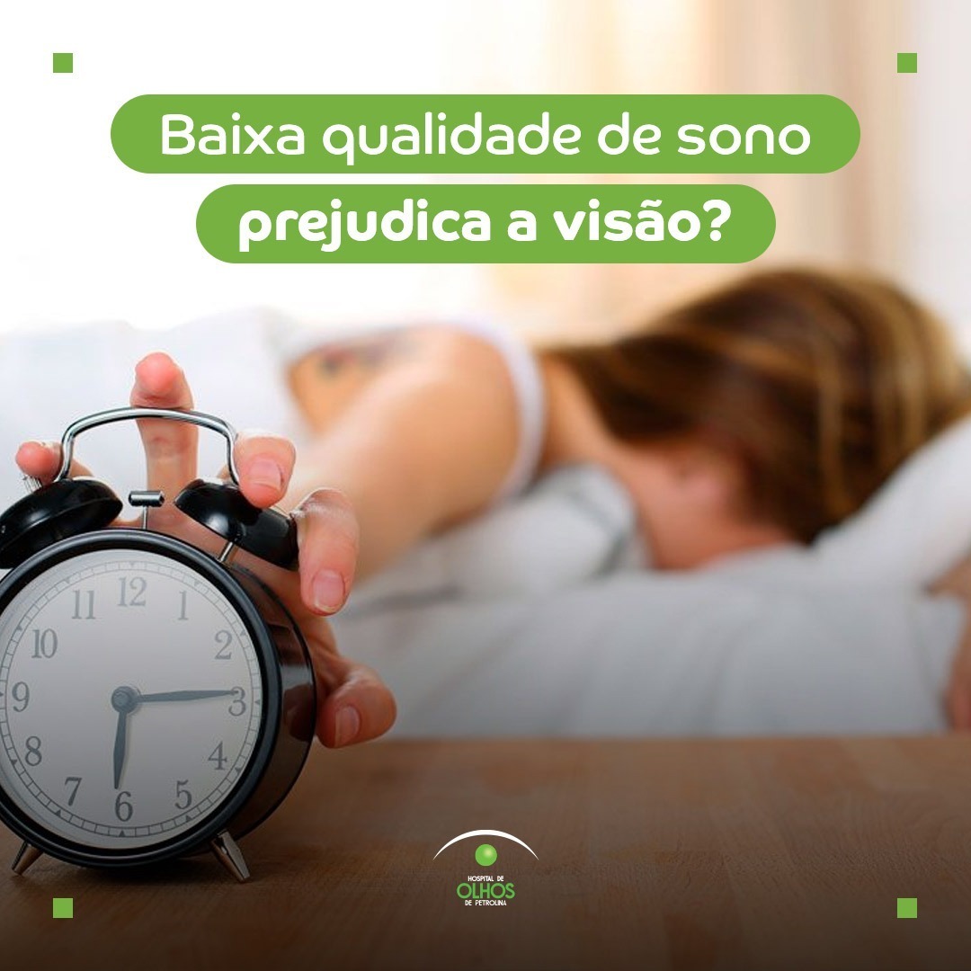 Baixa qualidade de sono prejudica a visão?