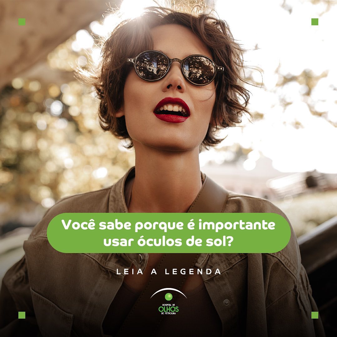A importância de usar óculos de sol