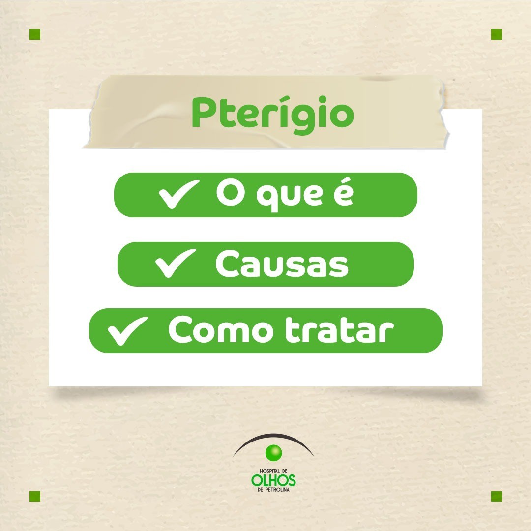 Pterígio – Causas e como tratar