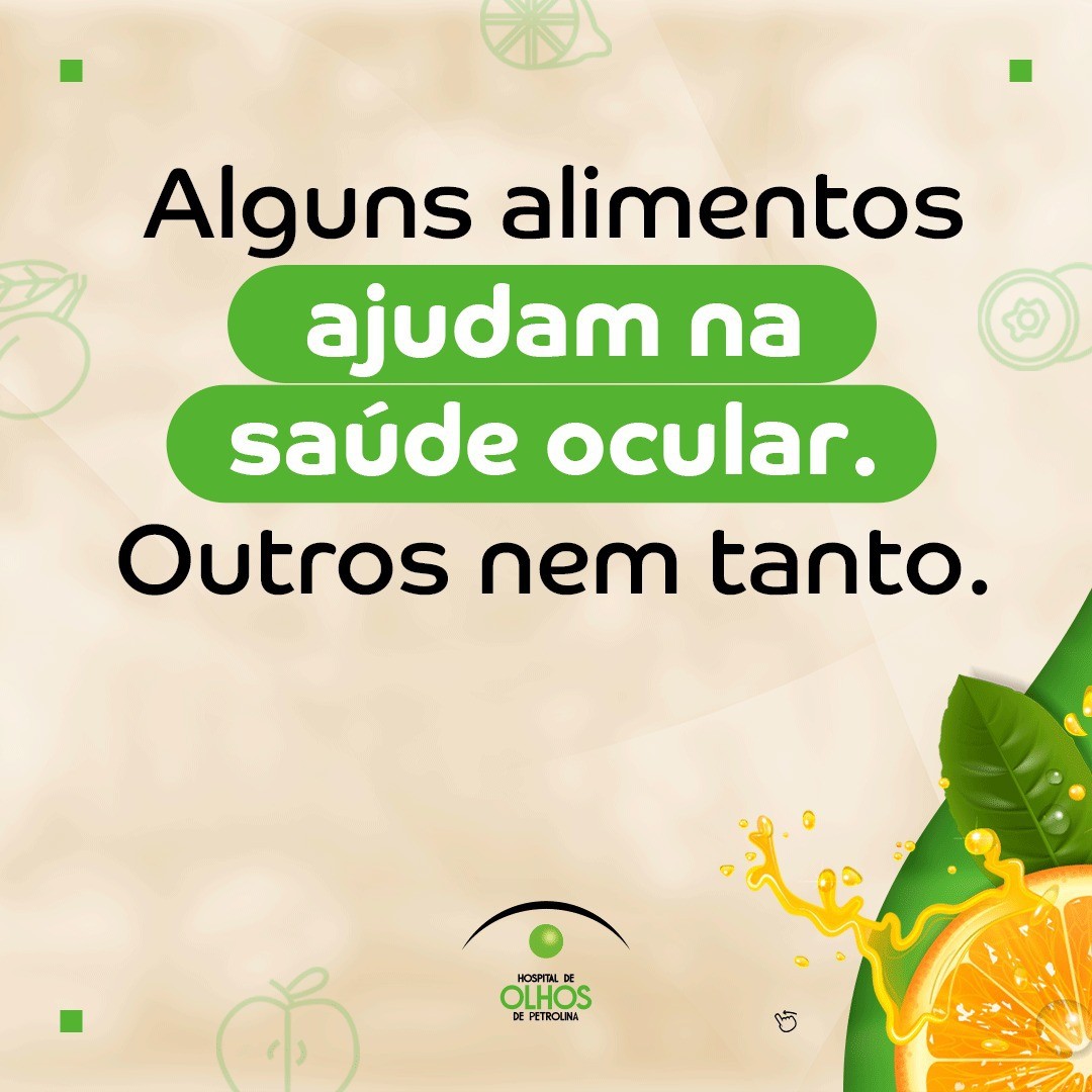 Alimentos que ajudam na saúde ocular