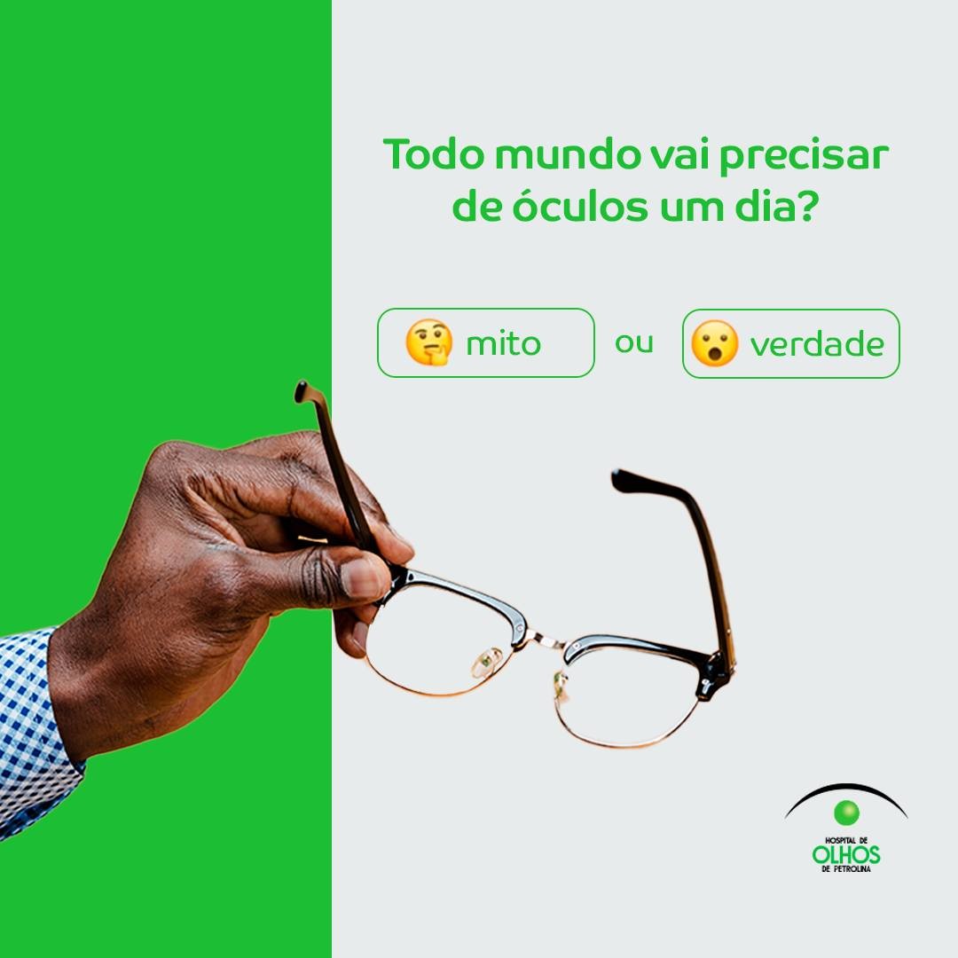Todo mundo vai precisar de óculos um dia?